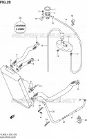 DURITE DE RADIATEUR (VL800UEL4 E19) pour Suzuki INTRUDER 800 2014