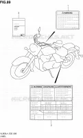 ETIQUETTE (VL800L4 E19) pour Suzuki INTRUDER 800 2014