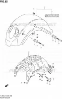 GARDE BOUE ARRIERE (VL800L4 E19) pour Suzuki INTRUDER 800 2014