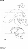 GARDE BOUE AVANT (VL800L4 E02) pour Suzuki INTRUDER 800 2014