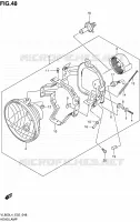PHARE (VL800CL4 E02) pour Suzuki INTRUDER 800 2014