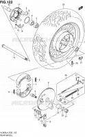 ROUE ARRIERE (VL800CUEL4 E19) pour Suzuki INTRUDER 800 2014