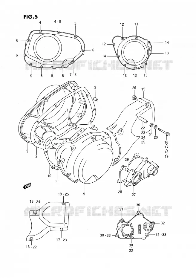 CARTER Suzuki MOTO 1400 INTRUDER 1990  VS1400GLP R/VS1400GLF R (E01,E04,E17,E21,E22,E24,E34)