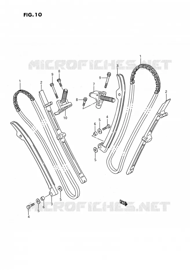 DISTRIBUTION Suzuki MOTO 1400 INTRUDER 1990  VS1400GLP R/VS1400GLF R (E01,E04,E17,E21,E22,E24,E34)