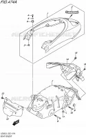 GARDE BOUE ARRIERE pour Suzuki MARAUDER 800 2015