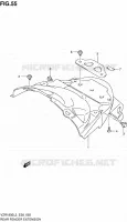 BAVETTE ARRIERE pour Suzuki INTRUDER 1800 2013