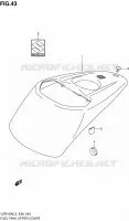 RESERVOIR D'ESSENCE   COUVERCLE SUPERIEUR pour Suzuki INTRUDER 1800 2013