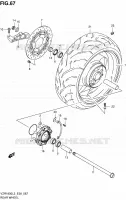 ROUE ARRIERE pour Suzuki INTRUDER 1800 2013