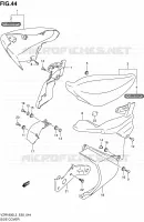 CARENAGES ARRIERE pour Suzuki INTRUDER 1800 2013
