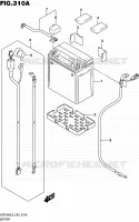 BATTERIE pour Suzuki INTRUDER 1800 2015