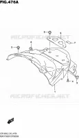 BAVETTE ARRIERE pour Suzuki INTRUDER 1800 2015