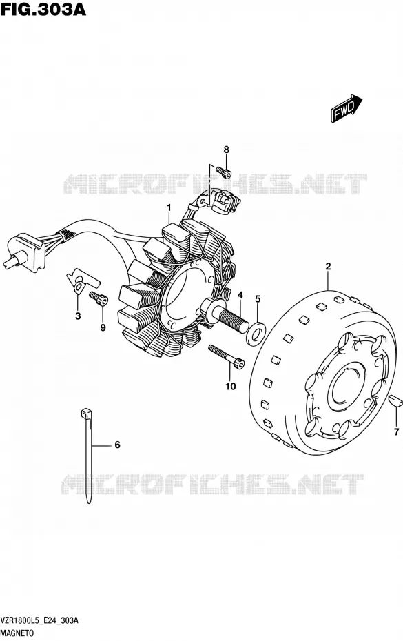 ALLUMAGE ROTOR - STATOR Suzuki MOTO 1800 INTRUDER 2015  VZR1800BZ L5 (E24)