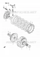 EMBRAYAGE pour Suzuki QUADRACER 250 1991