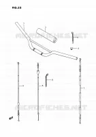 GUIDON   CABLES pour Suzuki QUADRACER 250 1991