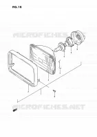 PHARE pour Suzuki QUADRACER 250 1991