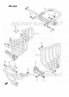 REPOSE PIED (MODELE M) pour Suzuki QUADRACER 250 1991