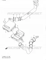 CONDUIT D'ADMISSION CARTER COURROIE pour Suzuki KINGQUAD 400 2011