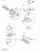 ENSEMBLE LEVIERS   POIGNEES pour Suzuki KINGQUAD 400 2011