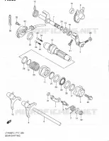 ENSEMBLE SELECTEUR DE VITESSES pour Suzuki KINGQUAD 400 2011