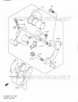 ETRIER DE FREIN AVANT pour Suzuki KINGQUAD 400 2011