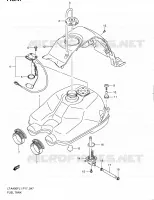 RESERVOIR D'ESSENCE pour Suzuki KINGQUAD 400 2011