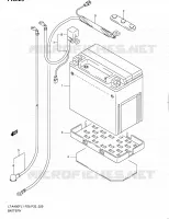 BATTERIE pour Suzuki KINGQUAD 400 2011