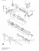 ENSEMBLE SELECTEUR DE VITESSES pour Suzuki KINGQUAD 400 2011