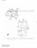 ENTOURAGE DE PHARE AVANT pour Suzuki KINGQUAD 400 2011