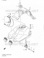 RESERVOIR D'ESSENCE pour Suzuki KINGQUAD 400 2011