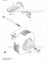ROUE ARRIERE GAUCHE pour Suzuki KINGQUAD 400 2011