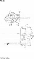 ENTOURAGE DE PHARE AVANT pour Suzuki KINGQUAD 400 2012