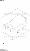 SELLE (LT A400FL2 P17) pour Suzuki KINGQUAD 400 2012