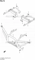 REPOSE PIED pour Suzuki KINGQUAD 400 2014