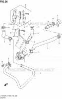SYSTEME RECYCLAGE GAZ ECHAPPEMENT (LT A400FZL4 P33) pour Suzuki KINGQUAD 400 2014