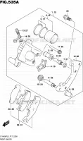 ETRIER DE FREIN AVANT pour Suzuki KINGQUAD 400 2015