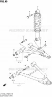 AMORTISSEUR   TRIANGLES pour Suzuki KINGQUAD 400 2013