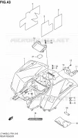 GARDE BOUE ARRIERE pour Suzuki KINGQUAD 400 2013