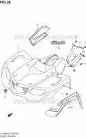GARDE BOUE AVANT pour Suzuki KINGQUAD 400 2013