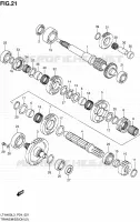 TRANSMISSION (2) pour Suzuki KINGQUAD 400 2013