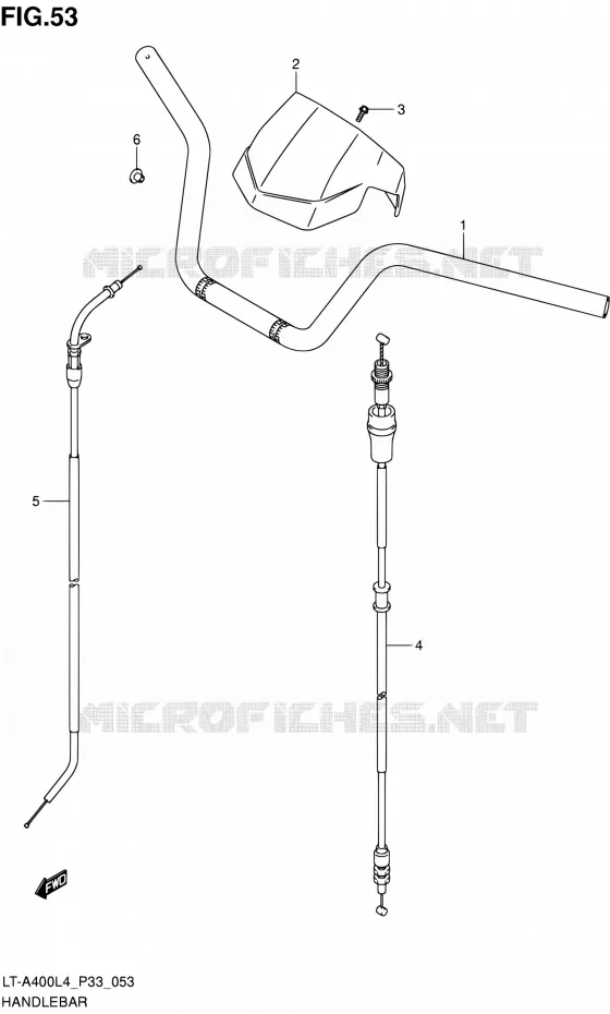 GUIDON Suzuki QUAD 400 KINGQUAD 2014  LT-A400 L4 (P03,P28,P33)