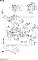 CULASSE pour Suzuki KINGQUAD 450 2010