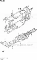 CADRE pour Suzuki KINGQUAD 450 2010