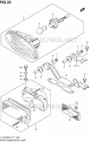 ENSEMBLE FEU ARRIERE pour Suzuki KINGQUAD 450 2010