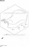 SELLE (P24) pour Suzuki KINGQUAD 450 2010