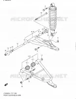 BRAS SUSPENSION AVANT pour Suzuki KINGQUAD 500 2011