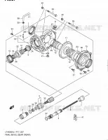 CARDAN   COUPLE CONIQUE (ARRIERE) pour Suzuki KINGQUAD 500 2011