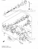 CARDAN   COUPLE CONIQUE (AVANT) pour Suzuki KINGQUAD 500 2011