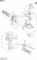 ENSEMBLE LEVIERS   POIGNEES pour Suzuki KINGQUAD 500 2011