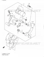 ETRIER DE FREIN AVANT pour Suzuki KINGQUAD 500 2011