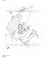 RESERVOIR D'ESSENCE pour Suzuki KINGQUAD 500 2011